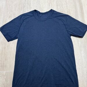 Lululemon Men's Navy Blue T-Shirt size medium